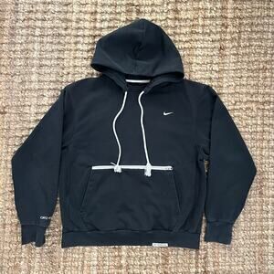 Nike Standard Issue Hoodie Black Dri-FIT Zip Pocket Pullover M